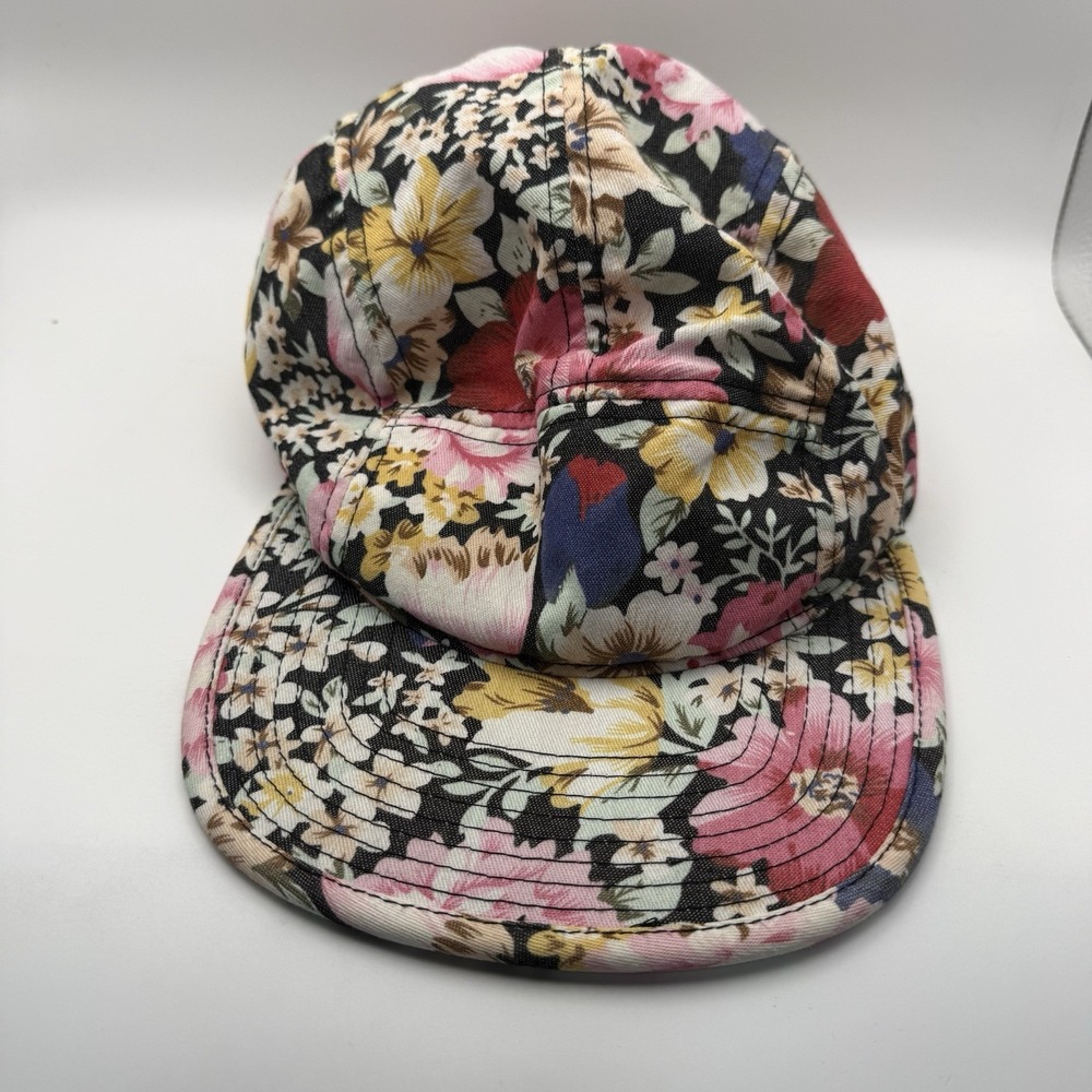 Vintage Hat Club Floral Baseball Cap With Leather Adjustment Strap - Picture 5 of 8